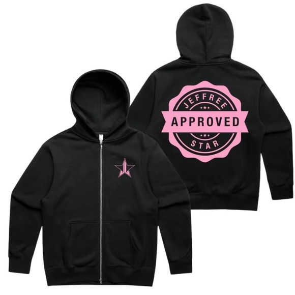 Jeffree Star Exclusive Jeffree Star Approved Zip Up Hoodie - Pink - BNIP!!
